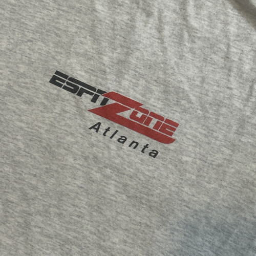 Vintage ESPN Zone Atlanta Grey T Shirt Men’s 2XL “Dunk Me Hit Me Kick Me Eat Me” - Picture 4 of 7
