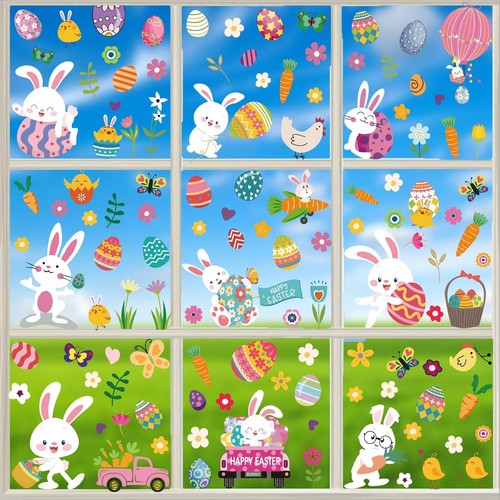 Easter Window Clings Decorations for Glass - Picture 2 of 6