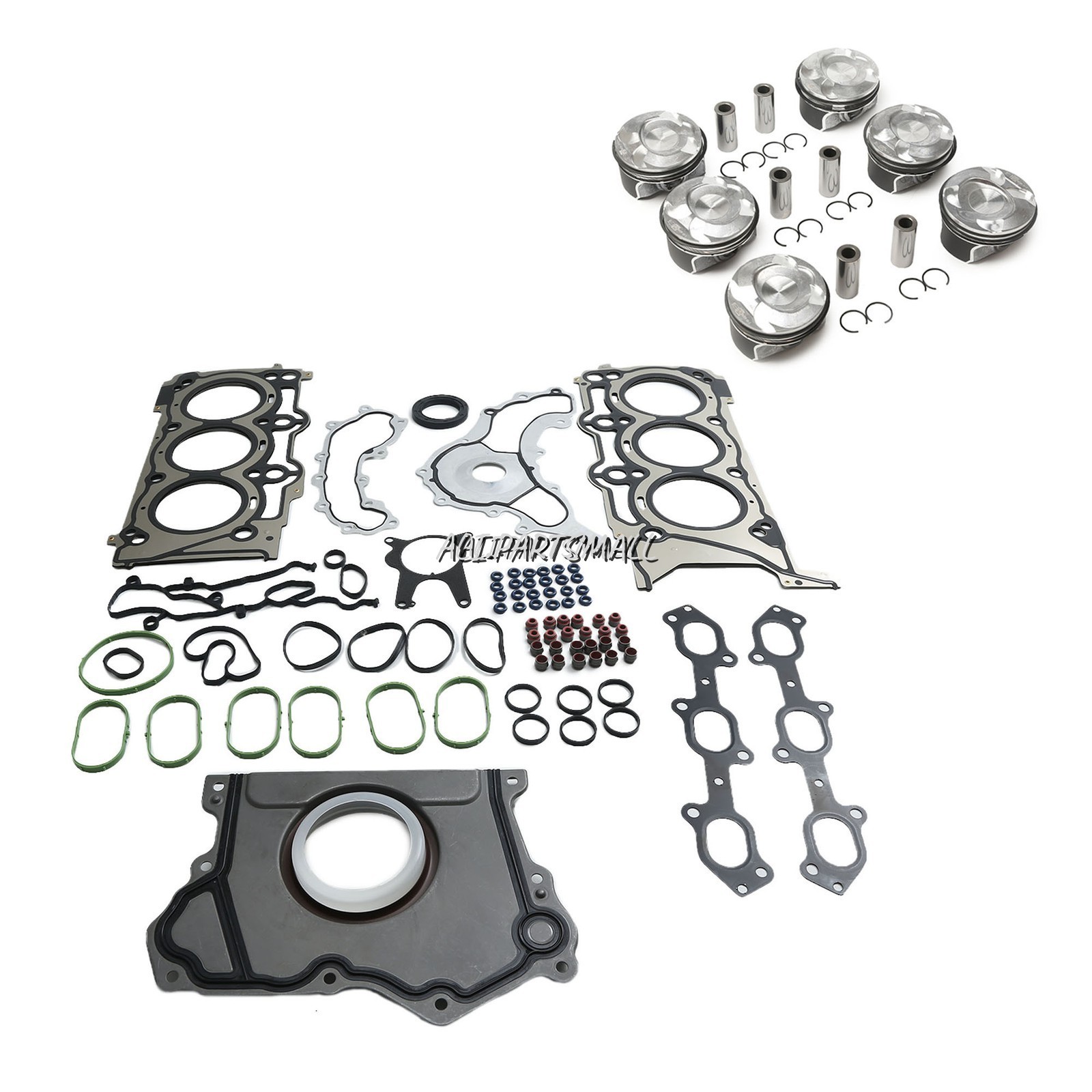 Engine Pistons Gaskets Overhaul Rebuild Kit Fit For Maserati M156D M157 3.0T