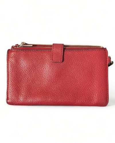 Michael Kors Geldbörse, Armband Doppelreißverschluss Rot/Gold - Bild 3 von 3