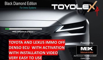 IMMO OFF TOYOTA AND LEXUS DENSO ECU TOYO 4 AND INSTALLATION VIDEO
