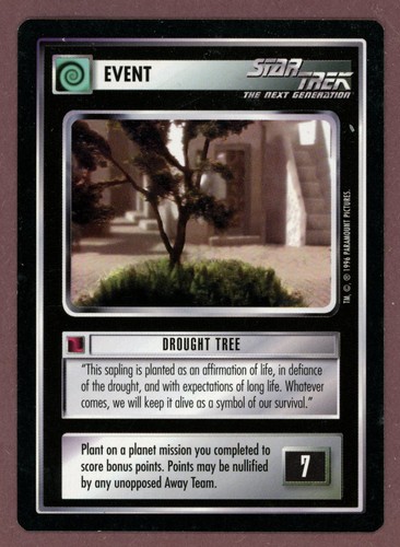 1996 Star Trek The Next Generation CCG Event Drought Tree