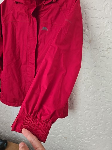 Trespass Ladies Waterproof Jacket Coat Windproof Red TrekShield Size Medium - Picture 6 of 21