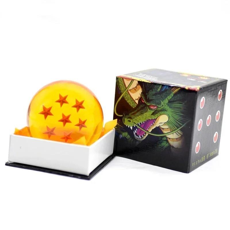 Dragon Ball Z Bola de Cristal 7 Estrellas 7,6 cm Con Colección Deco Caja