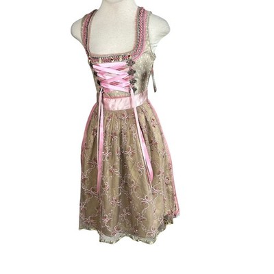 Stockerpoint Dirndl Alison Pink Corset Tyrol Oktorfest NWT Size 34