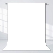 White Portrait Backdrop For Photography Professional Photo Curtain 5x7 FT