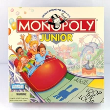 Vintage 1996 Monopoly Junior Board Game Parker Brothers Hasbro OPEN BOX