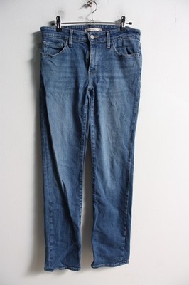 Levi's 714 Damen Straight Leg Jeans - Blau - Größe W27 L30 (E66)