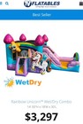 HUGE INFLATABLE WATERSLIDE, RAINBOW UNICORN  Brand New — photo 4