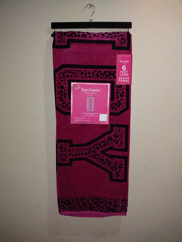 JUICY COUTURE BEACH TOWEL 40"x 72" JUICY COUTURE 100% COTTON JACQUARD TOWEL NEW. - Picture 6 of 6