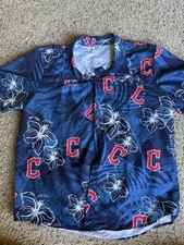 Cleveland Guardians Button-Up Hawaiian Shirt Size Adult XL
