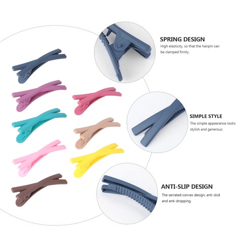 20 piezas clips a presión de metal para tarjetas de cabello esmerilado para niñas bebés niños - Imagen 12 de 12
