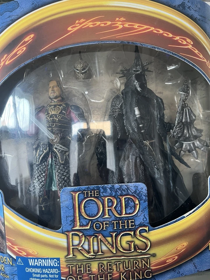 Paquete de figuras de acción El Señor de los Anillos Rey Teoden y Rey Brujo ¡RARO!! Foto 3 de 4