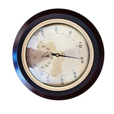 Analoges Wandthermohygrometer Goldton Wandmontage- Hygrometer Glasfront