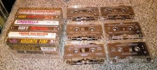 6 Hair Metal Cassette Lot KISS 80s Aerosmith Whitesnake Cinderella