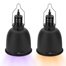 2 PCS Reptile Light Fixture 5.5 Inch Heat Lamp Max 100W E26 Tank Lighting Kit