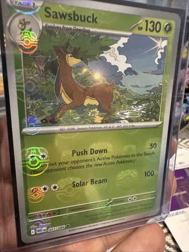 Sawbuck 007/086 Master Ball Pattern SV: White Flare English Pokemon - Bild 2 von 3