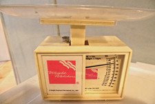 Weight Watchers Vintage 1987 Küchen-Lebensmittelwaage mit Speisetablett