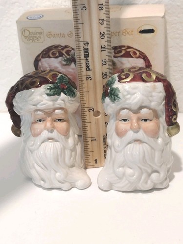 Cracker Barrel Christmas Salt And Pepper Shakers Santa Old World Opulence - Picture 4 of 8