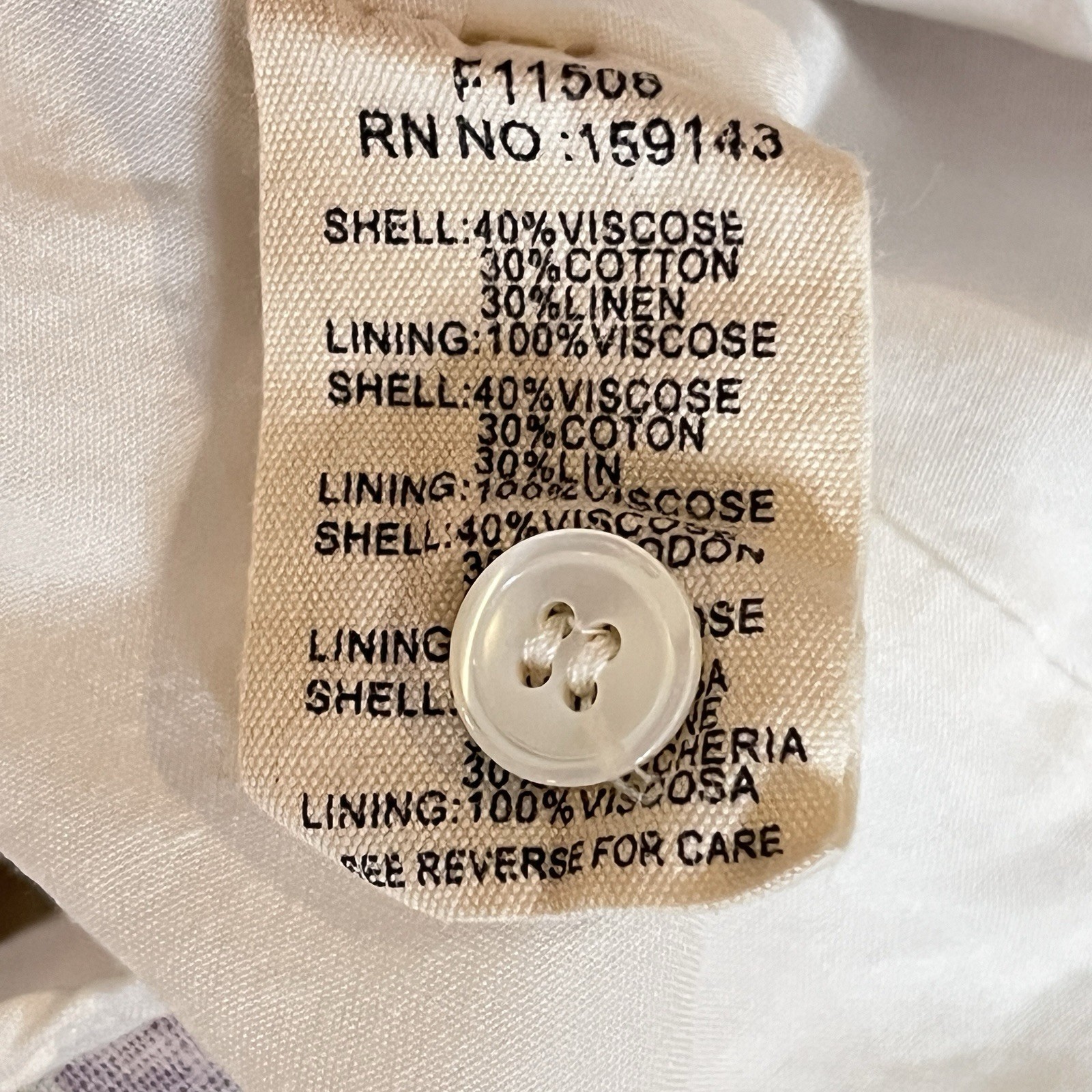 FRNCH Ammi Rose Print Midi Dress Fit & Flare Linen Blend Tie Belt Women Size M