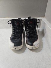 Nike Air Jordan 12 Retro Playoffs Kids Shoes Black US Size 5Y