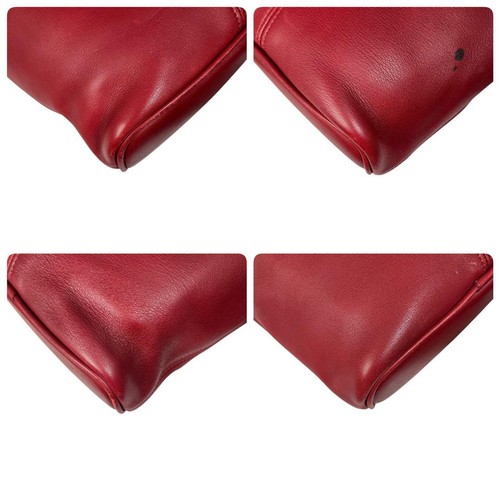 Vintage Coach 4148 Bucket Shoulder Bag Red Leather - Picture 8 of 12
