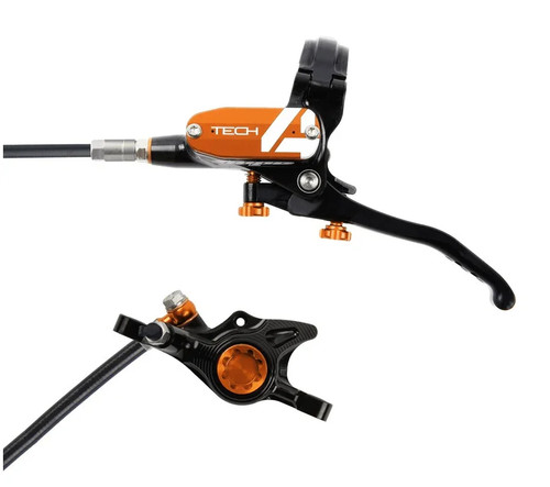 Hope Tech 4 X2 MTB Mountainbike Scheibenbremsen - ungeflochtener Schlauch - Bild 6 von 28