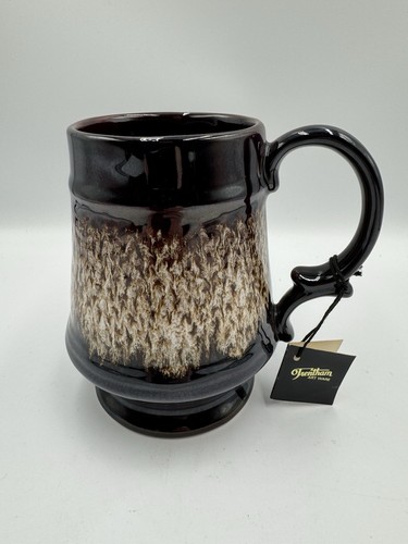 Vintage Trentham Art Ware Pottery Devon Ceramic Tankard Mug With Tag