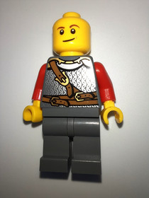 LEGO Lion Knight Minifigure cas478a, 9349 Retired Vintage, Mace & Helmet
