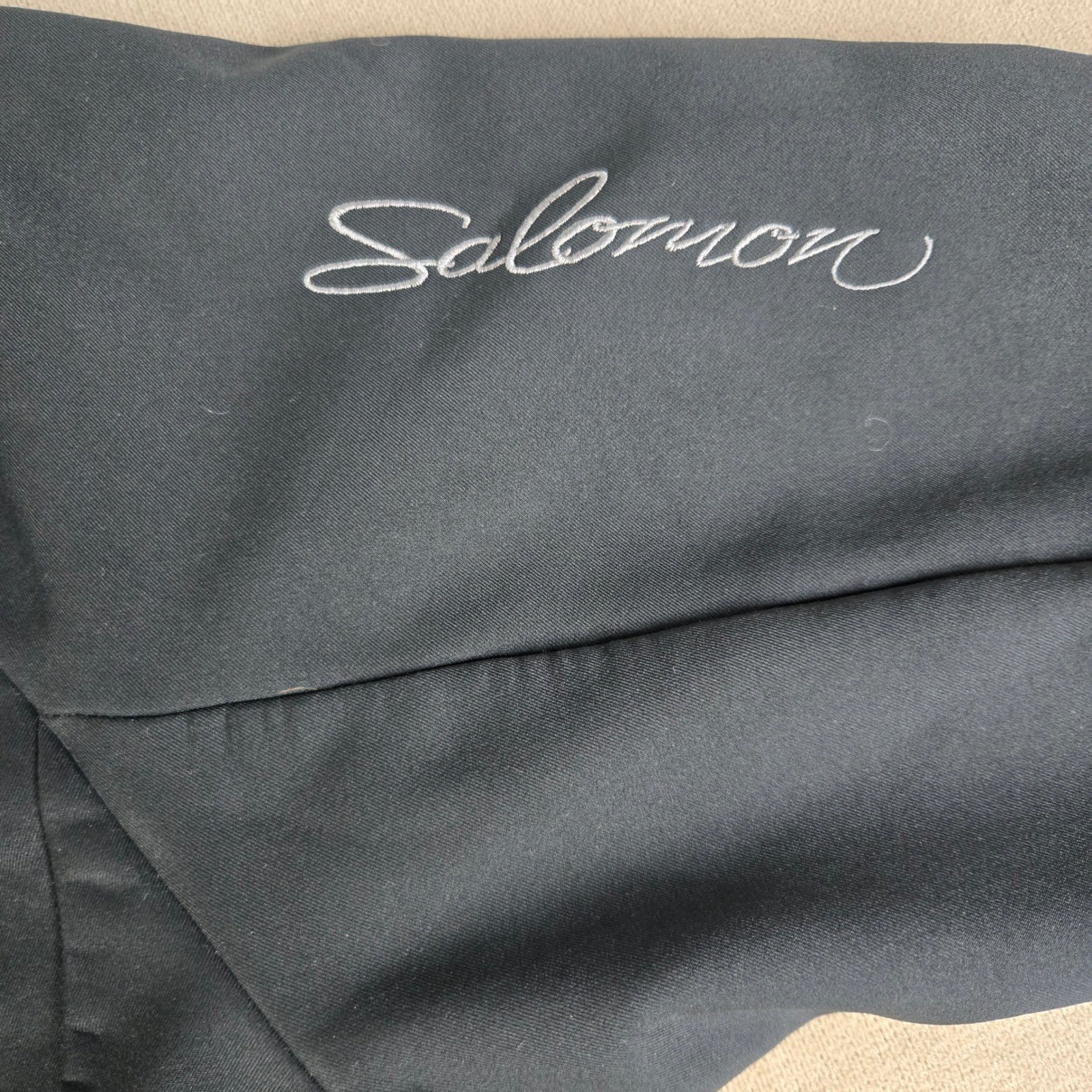Salomon Black Full Zip Softshell Jacket Performan… - image 3