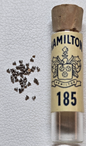 New Genuine Hamilton Watch Parts Lot in Bottle #185 - Screws