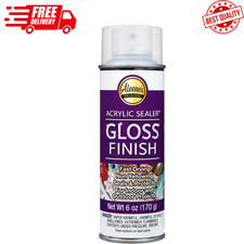 Aleenes Gloss Finish Clear Acrylic Sealer Spray 6 Oz Waterproof Protective Seal