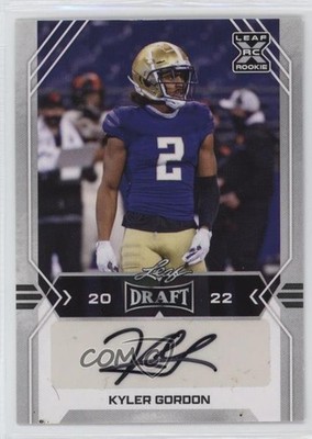 2022 Leaf Draft Auto Kyler Gordon #BA-KG1 Auto 3hd
