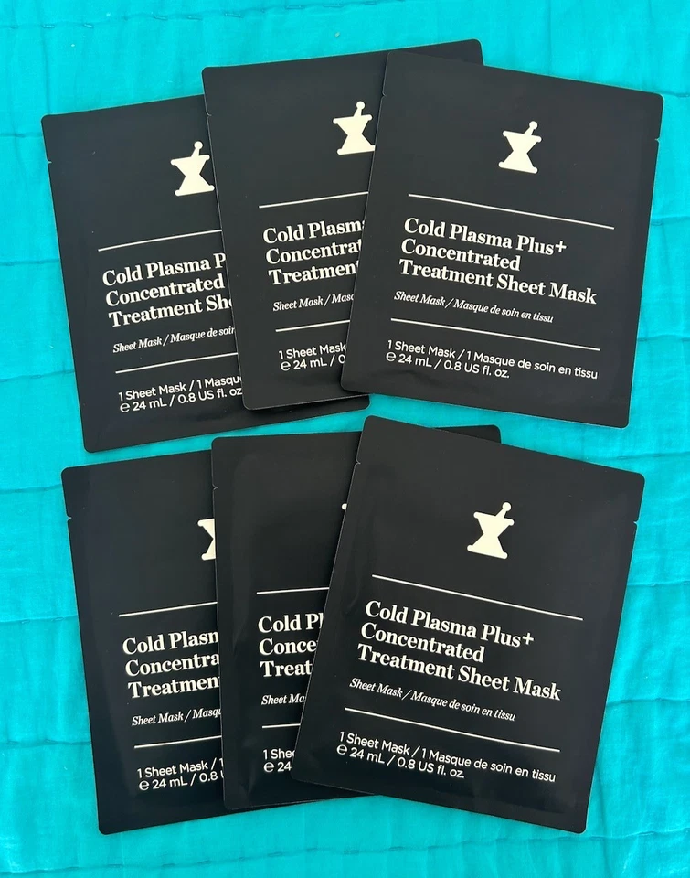 NEW Perricone MD Cold Plasma Plus Concentrated Treatment Sheet Mask Box of 6 - image 2 of 4