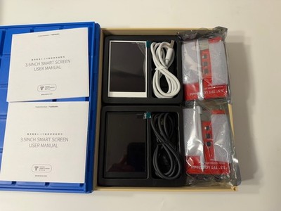 2x TURZX 3.5 Secondary PC Screen + 2x 3.5 TFT for Raspberry Pi + 3D Printed Case