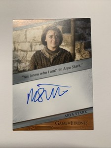 Maisie Williams Auto Card for sale | eBay