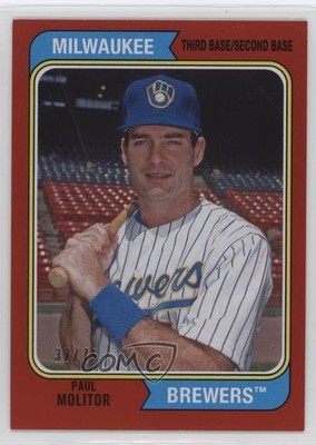 2020 Topps Archives 1974 Topps Red 37/75 Paul Molitor #145 HOF 13iq
