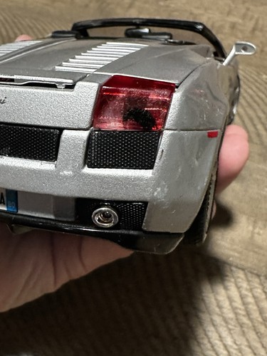 MAISTO LAMBORGHINI GALLARDO 1/18 DIECAST Silver No Box - Picture 13 of 14