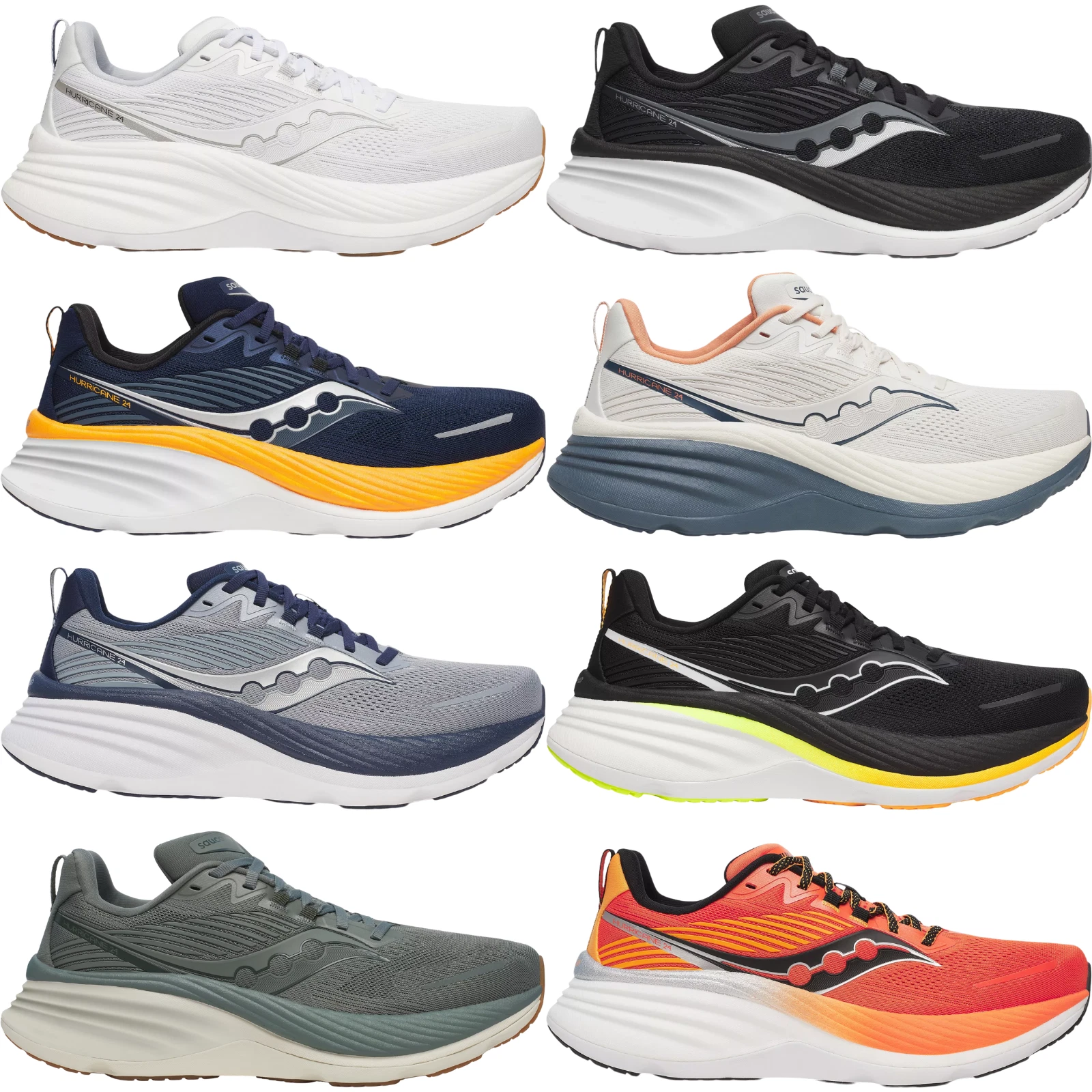 Saucony Hurricane 24 Men Running Shoe Size 7-14 New Colors New in Box Athletic