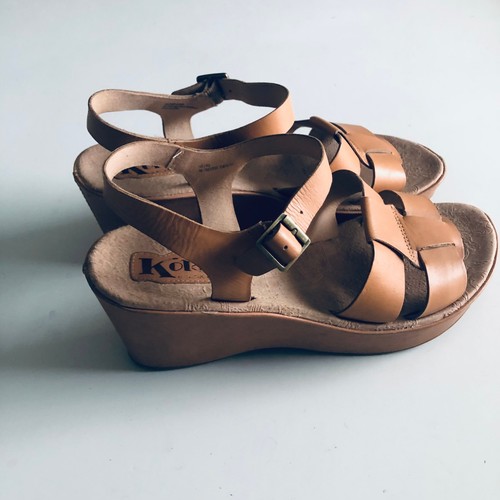 Kork-Ease "Emilie" Gr. 10 hellbraune bequeme Leder-Sandale mit Keilabsatz Plateau - Bild 15 von 15
