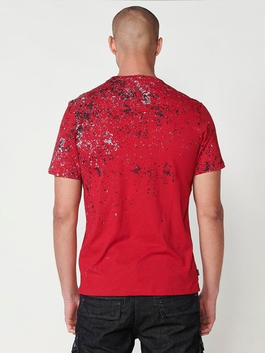 Camiseta de Manga Corta de Algodón Estampada en Rojo para Hombre – 100% Koroshi - Imagen 8 de 8