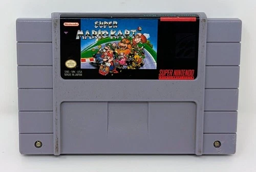 Super Mario Kart (Super Nintendo SNES, 1992) Authentic - Tested & Working!