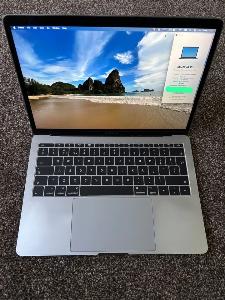 Apple MacBook Pro i5 2.3ghz 13in 2017 128gb SSD 8gb RAM Used Excellent Condition, photo 1 of 4