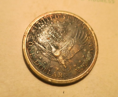 2000 Error Sacagawea D One Dollar US Coin with Faded/bad imprint Error - Picture 3 of 3