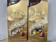 2 BAGS OF LINDT LINDOR ASSORTED CHOCOLATE TRUFFLES 21.2 OZ 5 FLAVORS FREE SHIP 