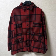 Pendleton 60s-70s Wool Hunting Jacket Red Black Check