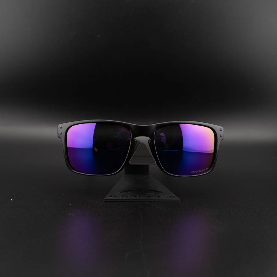 NUEVO Gafas de sol Oakley Holbrook M polarizadas Prizm para hombre negras/púrpura/5 Foto 2 de 4