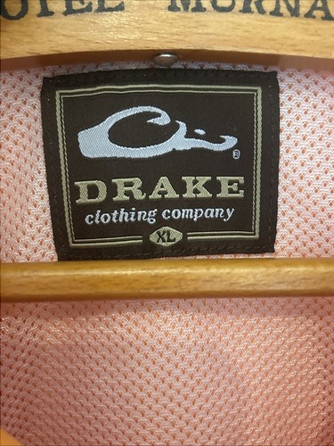 🍊UT DRAKE Short Sleeve Shirt, XL, Orange Button Down, EUC, UT Logo, Vented - Picture 7 of 15
