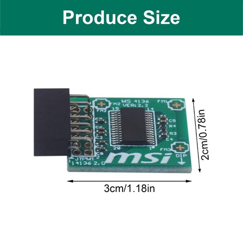 TPM2.0 Moduł bezpieczeństwa MS-4136 Adapter połączenia komputera obsługujący TPM2.0 - Zdjęcie 8 z 8