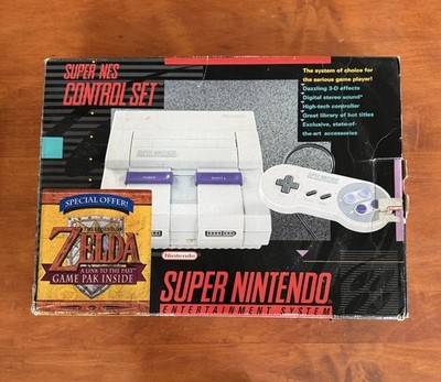 Super Nintendo SNES Console Link To The Past Bundle CIB In Box Matching Serial #